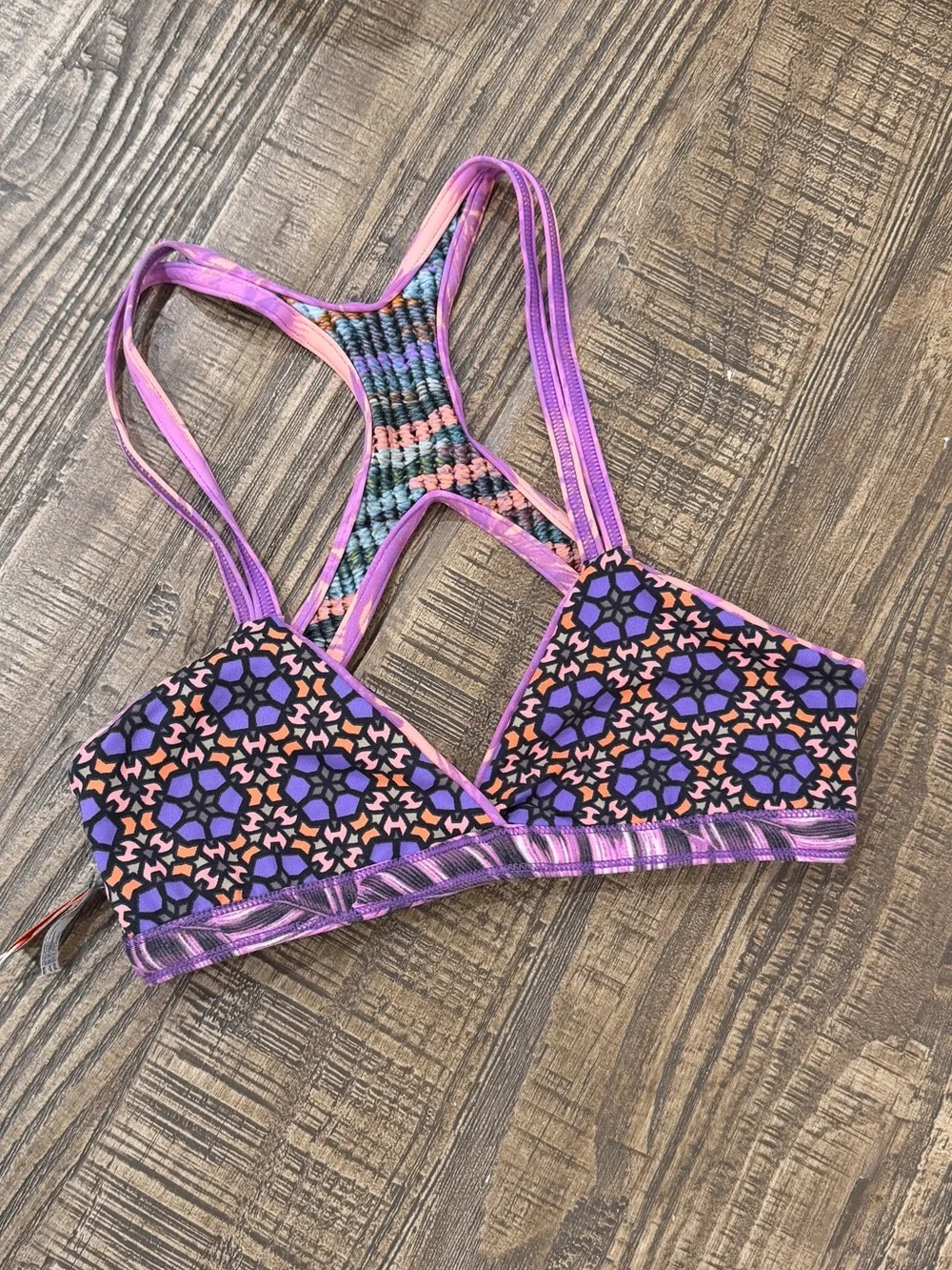 Maaji Le Freak Reversible Bikini Top.
